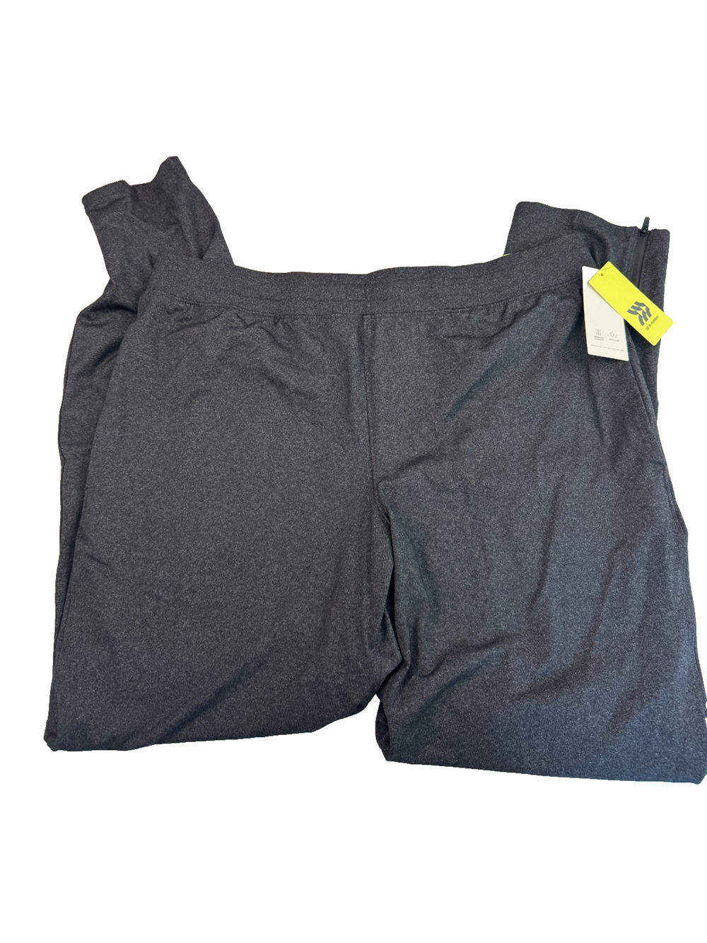 All in Motion Men's Nylon Joggers Almost Black Size Large NWT
